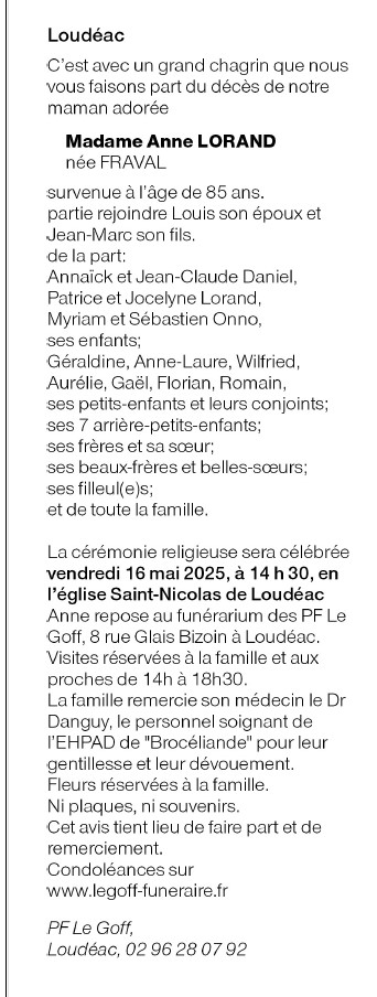 Image Annonce nécrologique