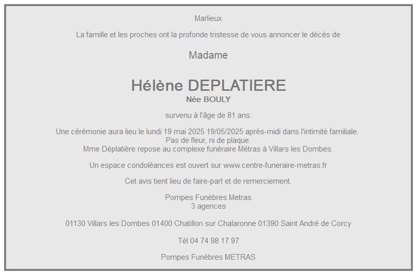 Image Annonce nécrologique