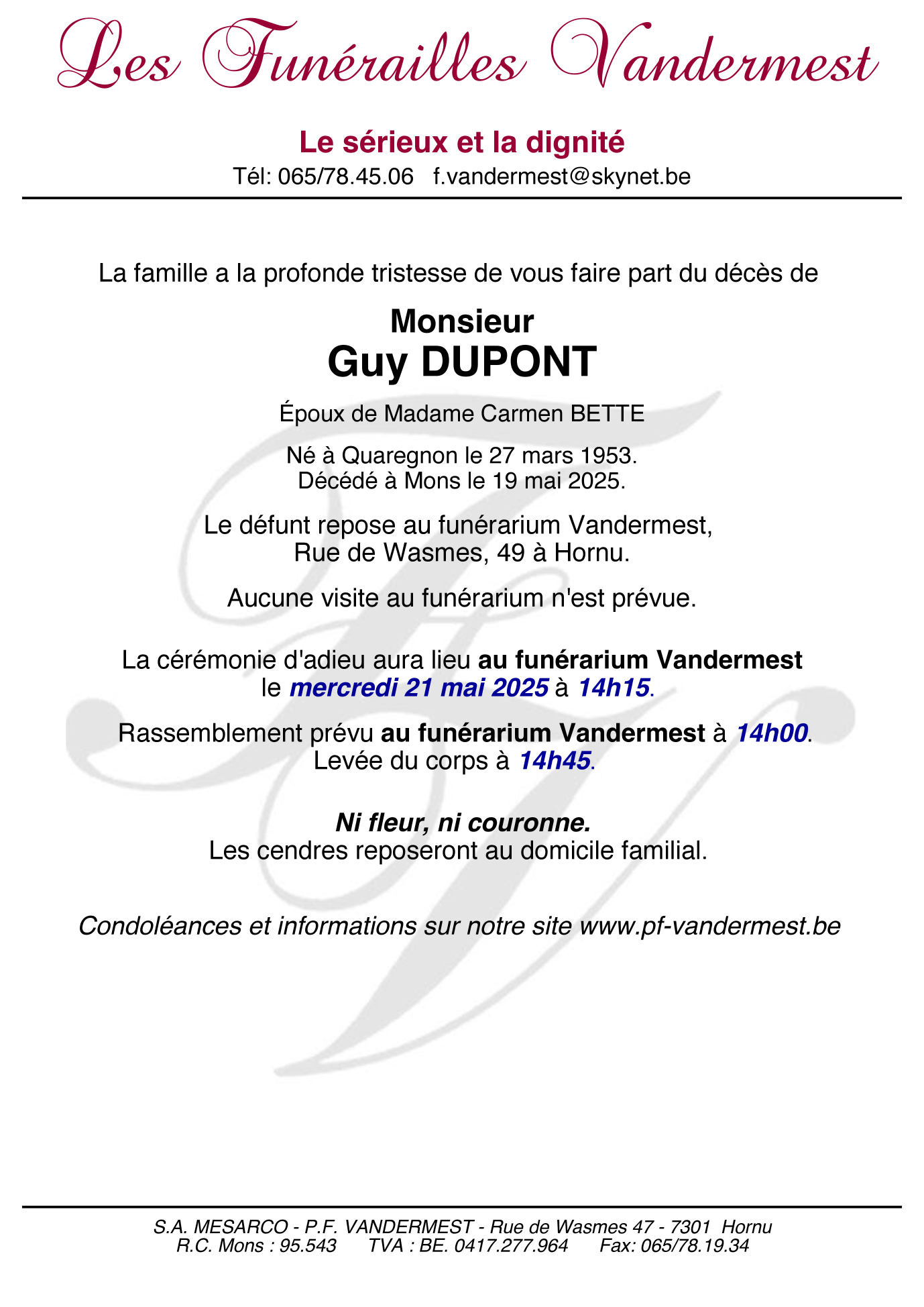 Image Annonce nécrologique