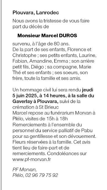 Image Annonce nécrologique