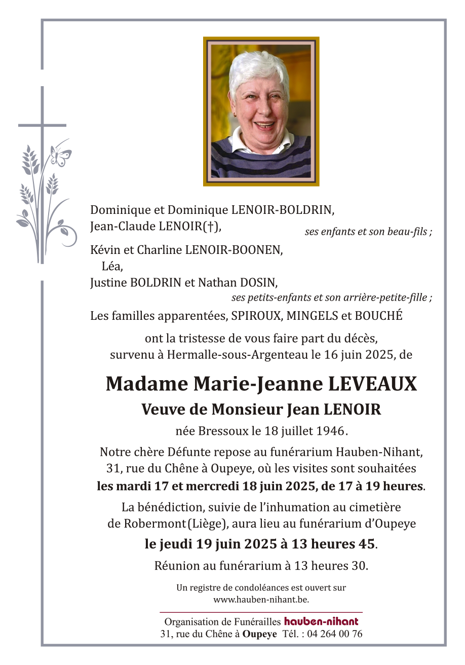 Image Annonce nécrologique