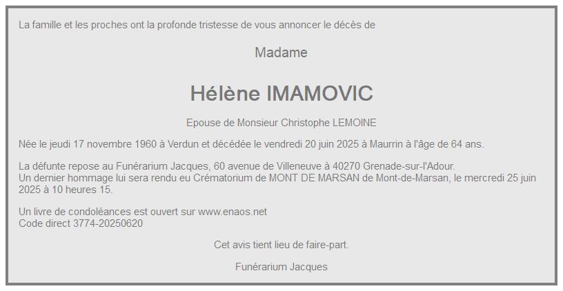 Image Annonce nécrologique