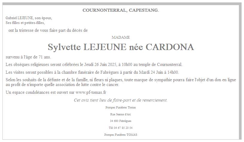 Image Annonce nécrologique