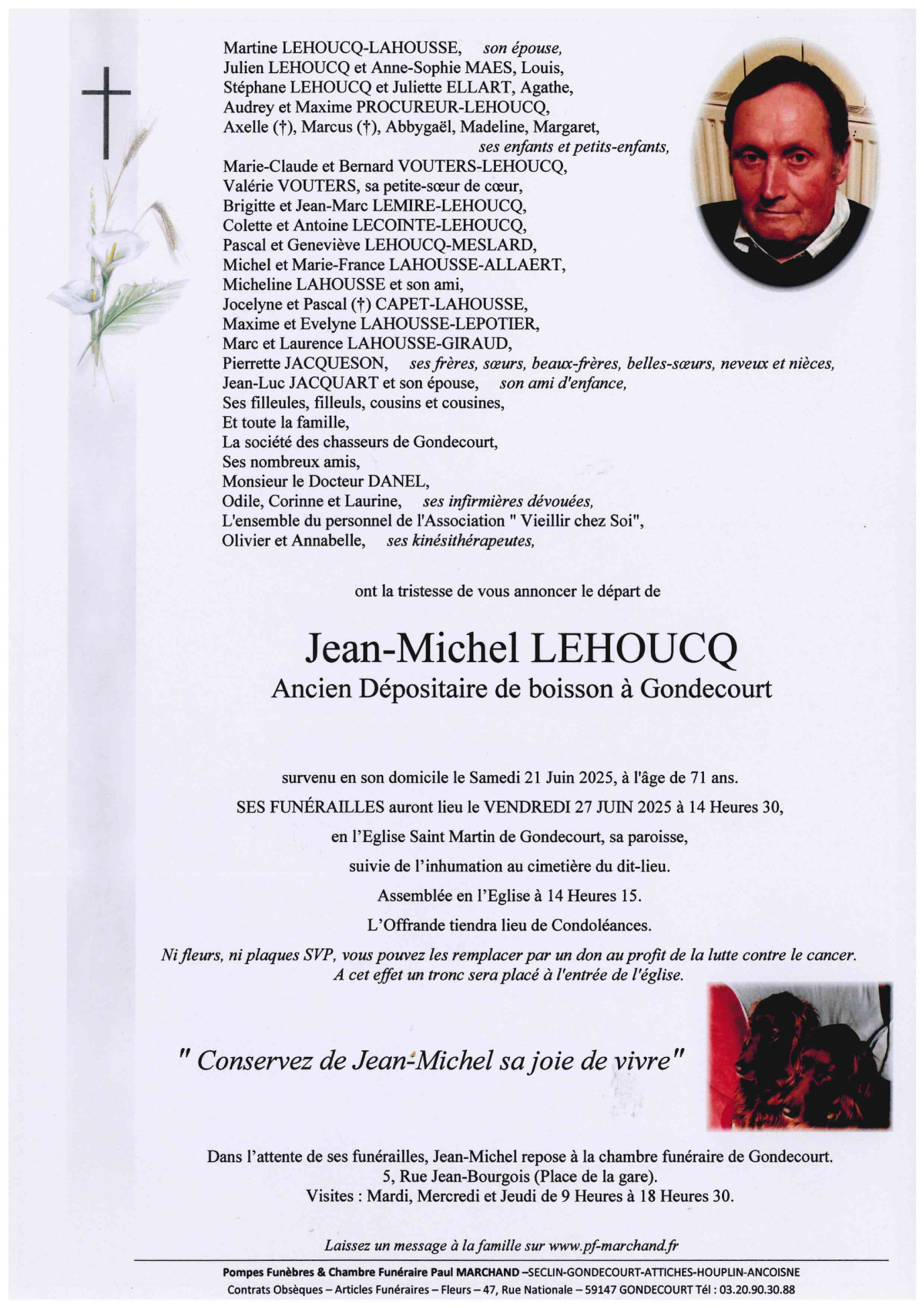 Image Pour voir le faire-part de Jean-Michel CLIQUEZ ICI 