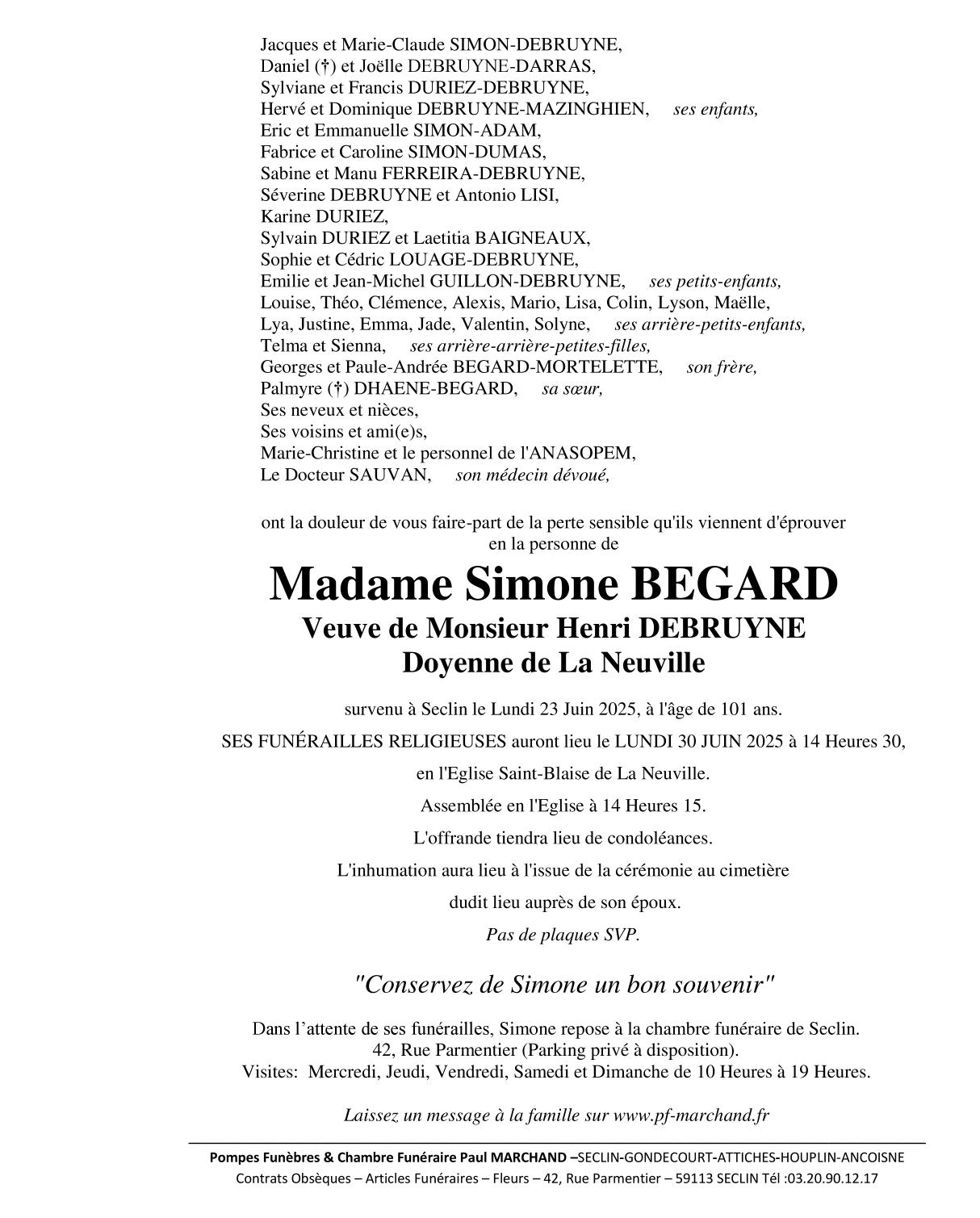 Image Pour voir le faire-part de Simone CLIQUEZ ICI 