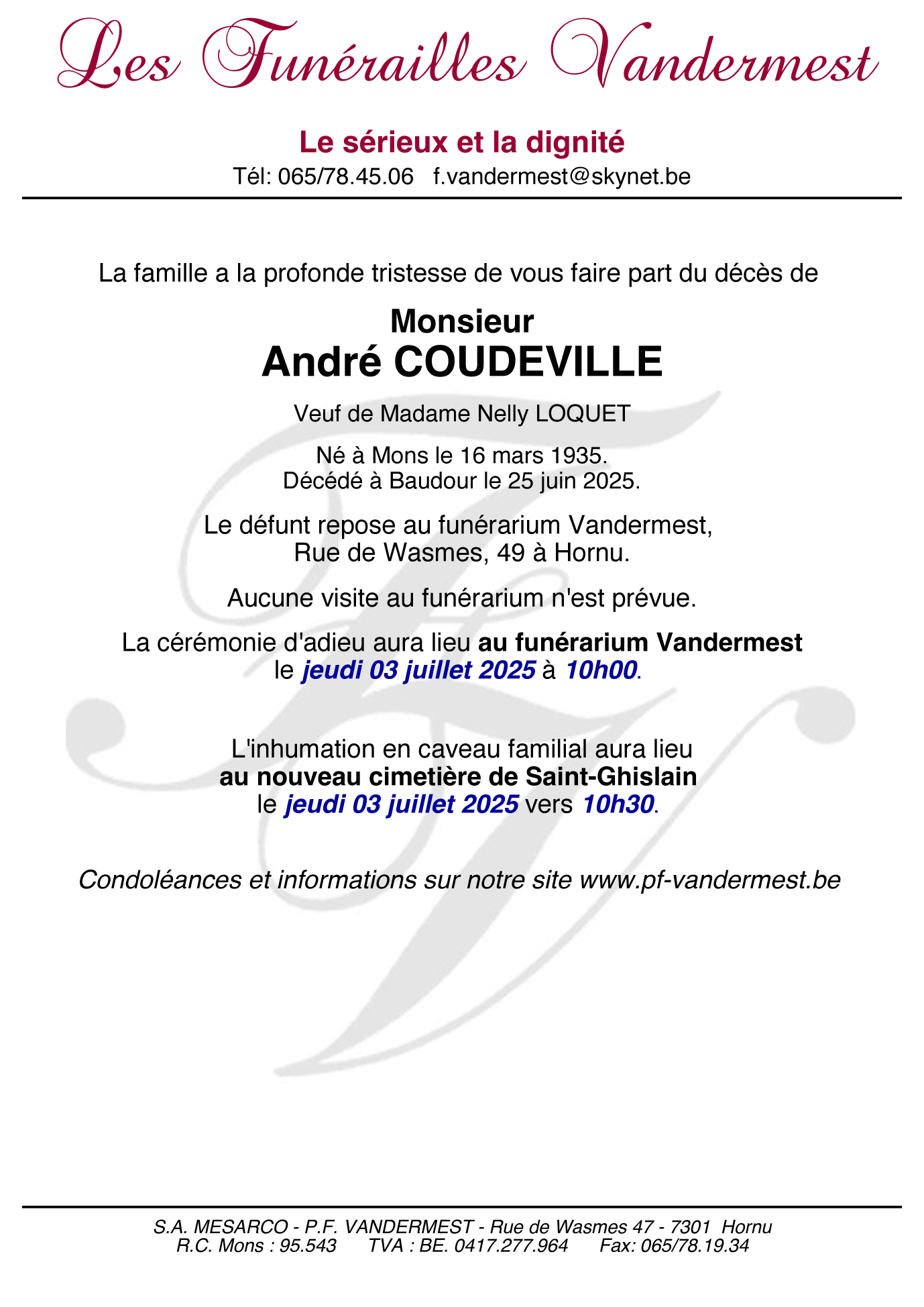 Image Annonce nécrologique