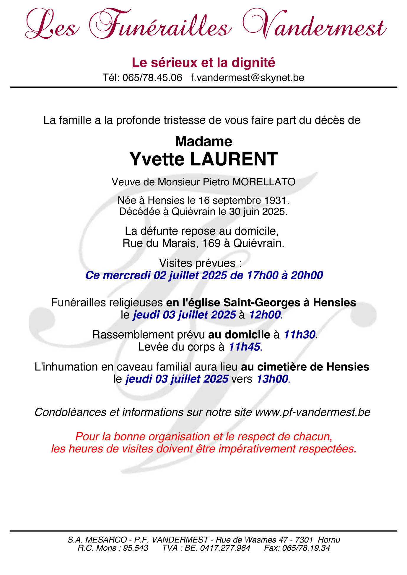 Image Annonce nécrologique