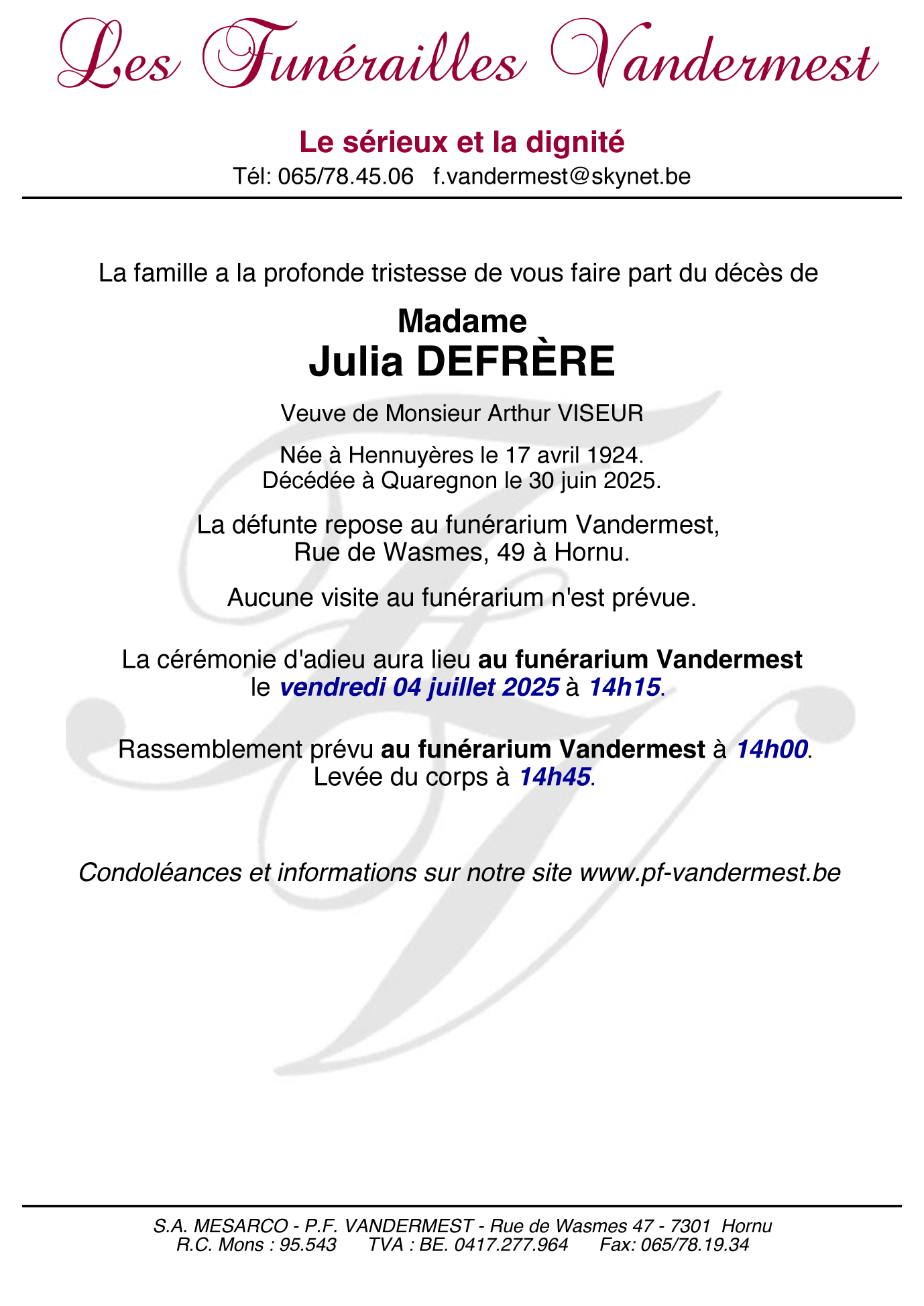 Image Annonce nécrologique