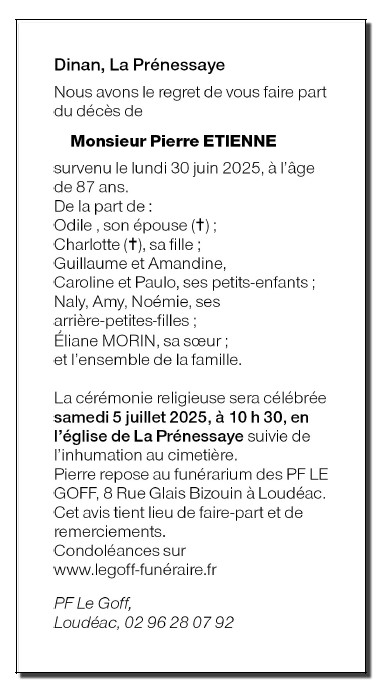 Image Annonce nécrologique
