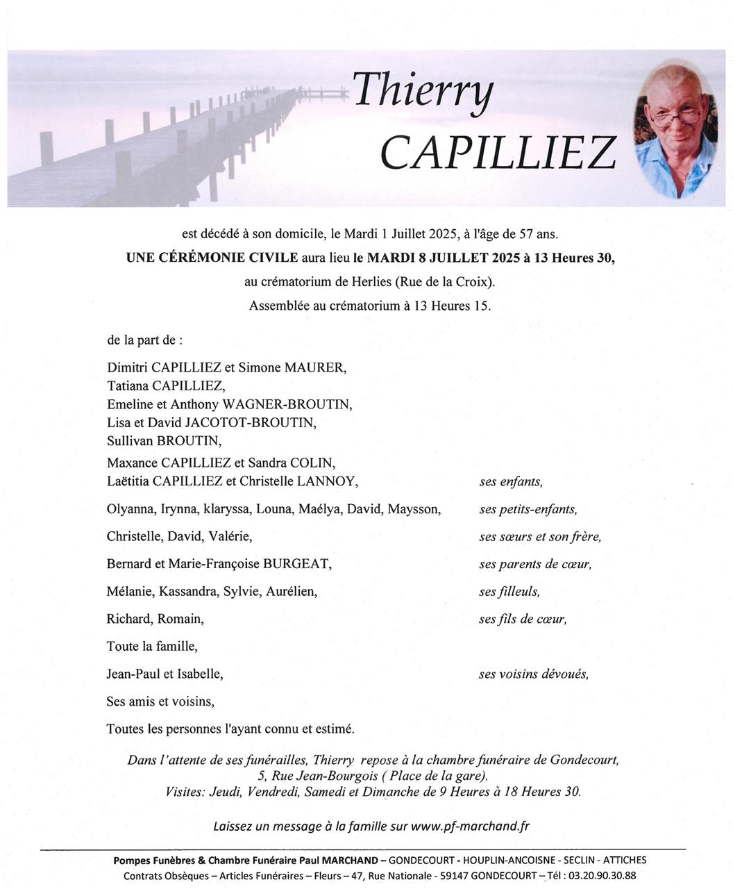 Image Pour voir le faire-part de Thierry CLIQUEZ ICI 