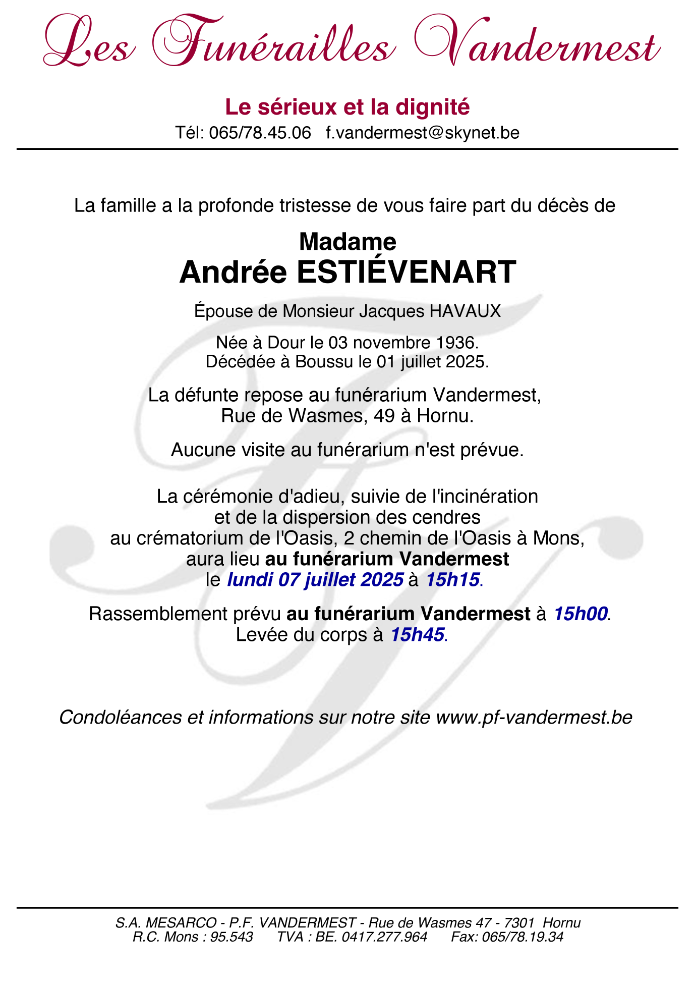 Image Annonce nécrologique