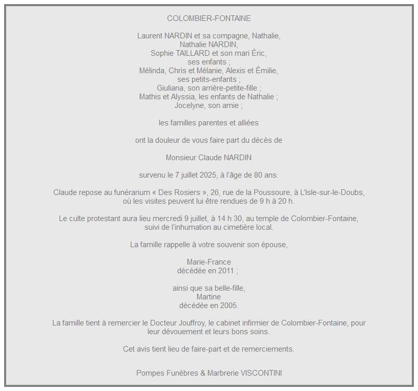 Image Annonce nécrologique