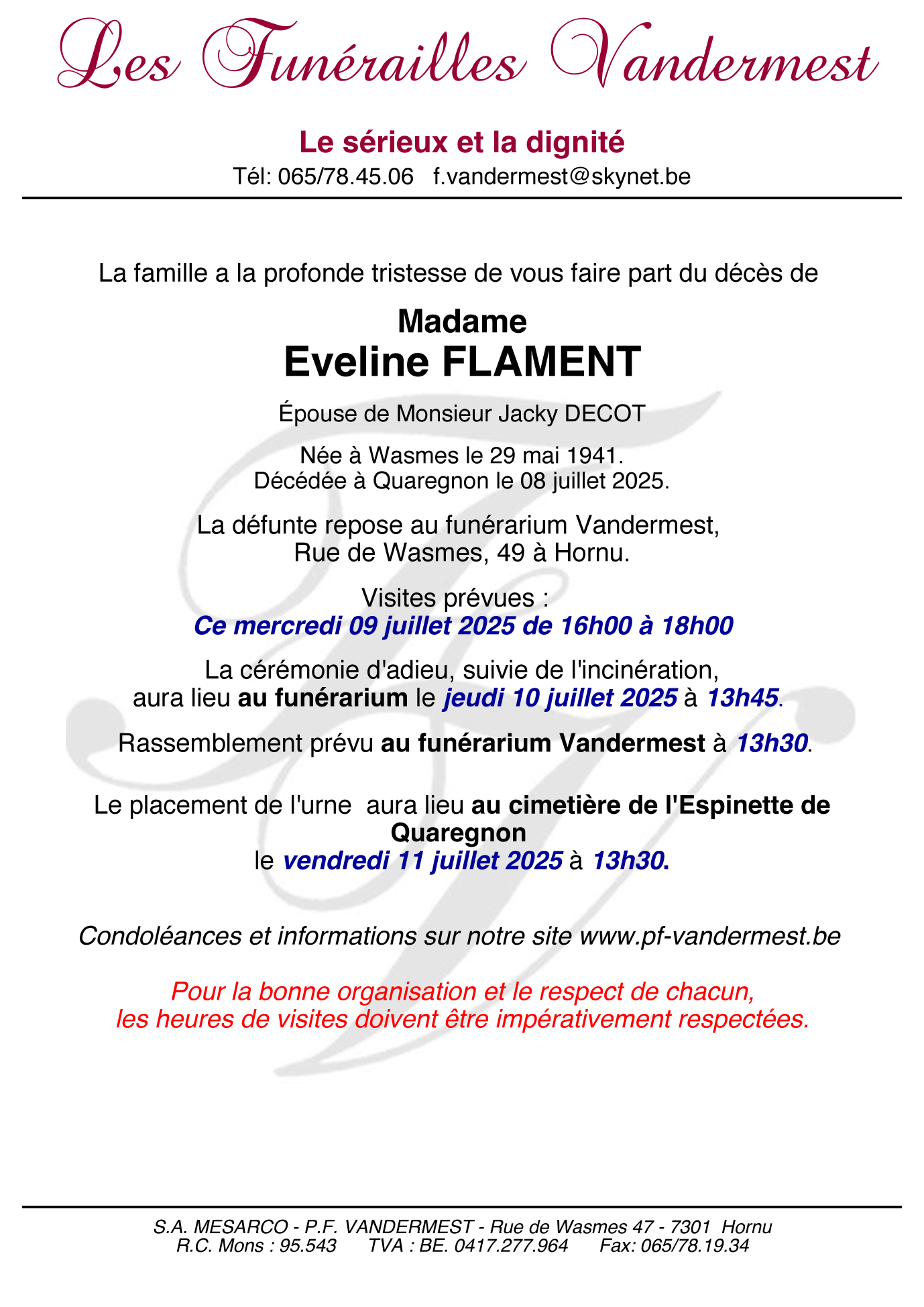 Image Annonce nécrologique