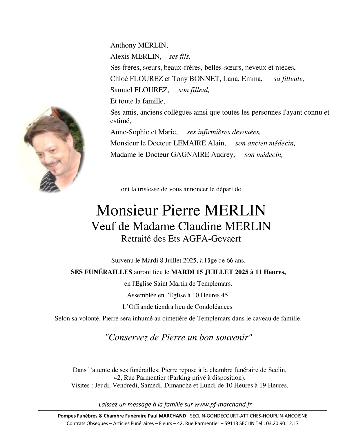 Image Pour voir le faire-part de Pierre CLIQUEZ ICI 
