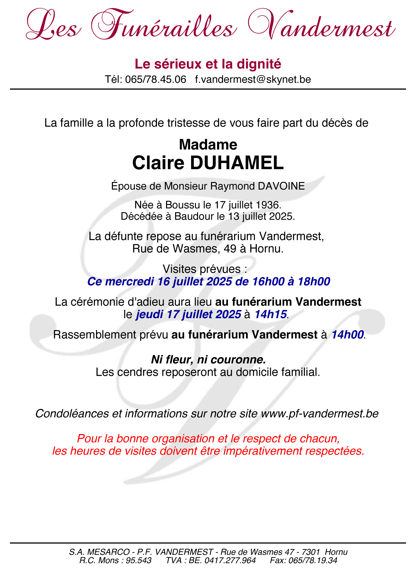 Image Annonce nécrologique