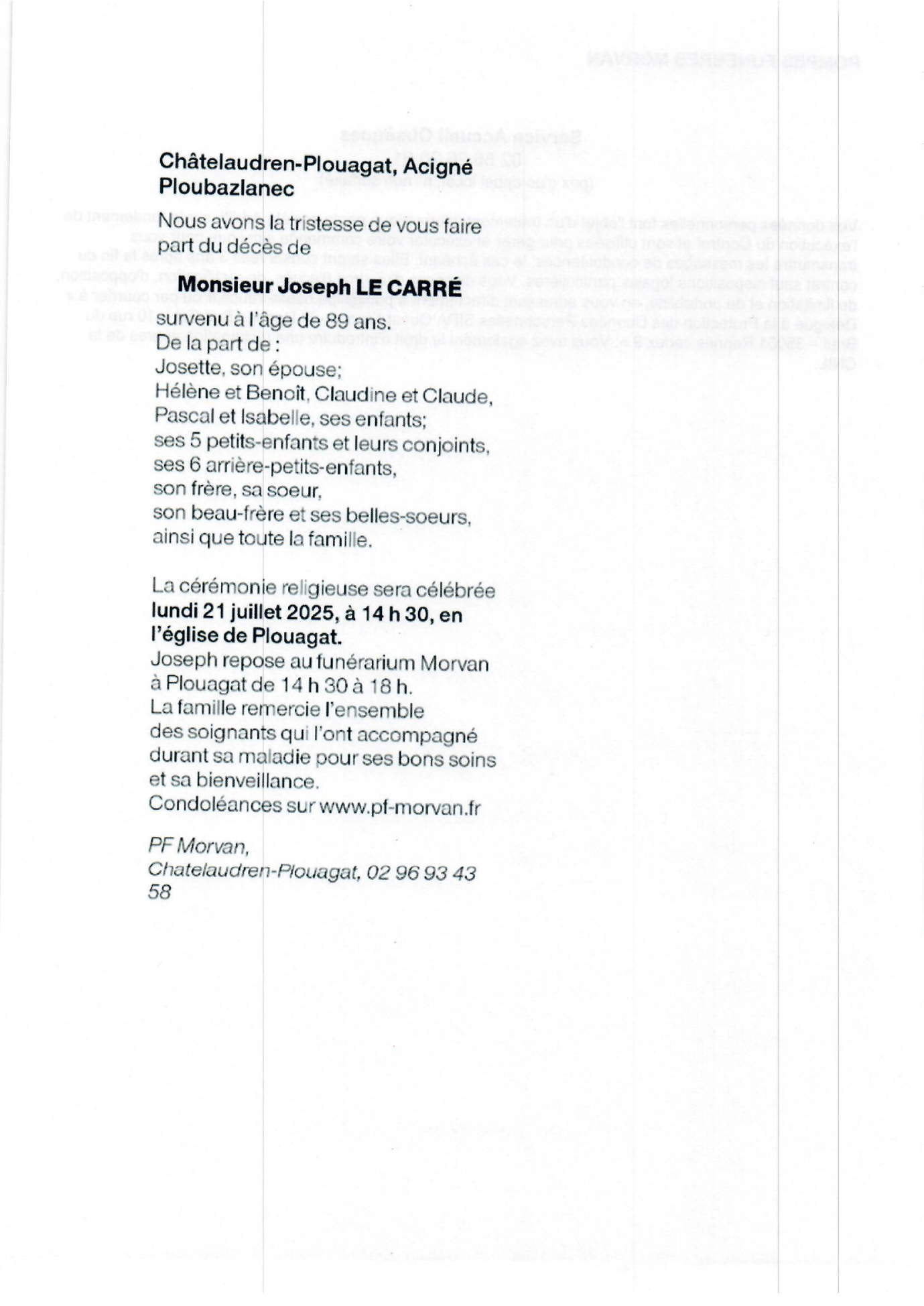 Image Annonce nécrologique
