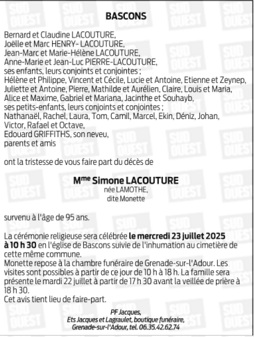 Image Annonce nécrologique