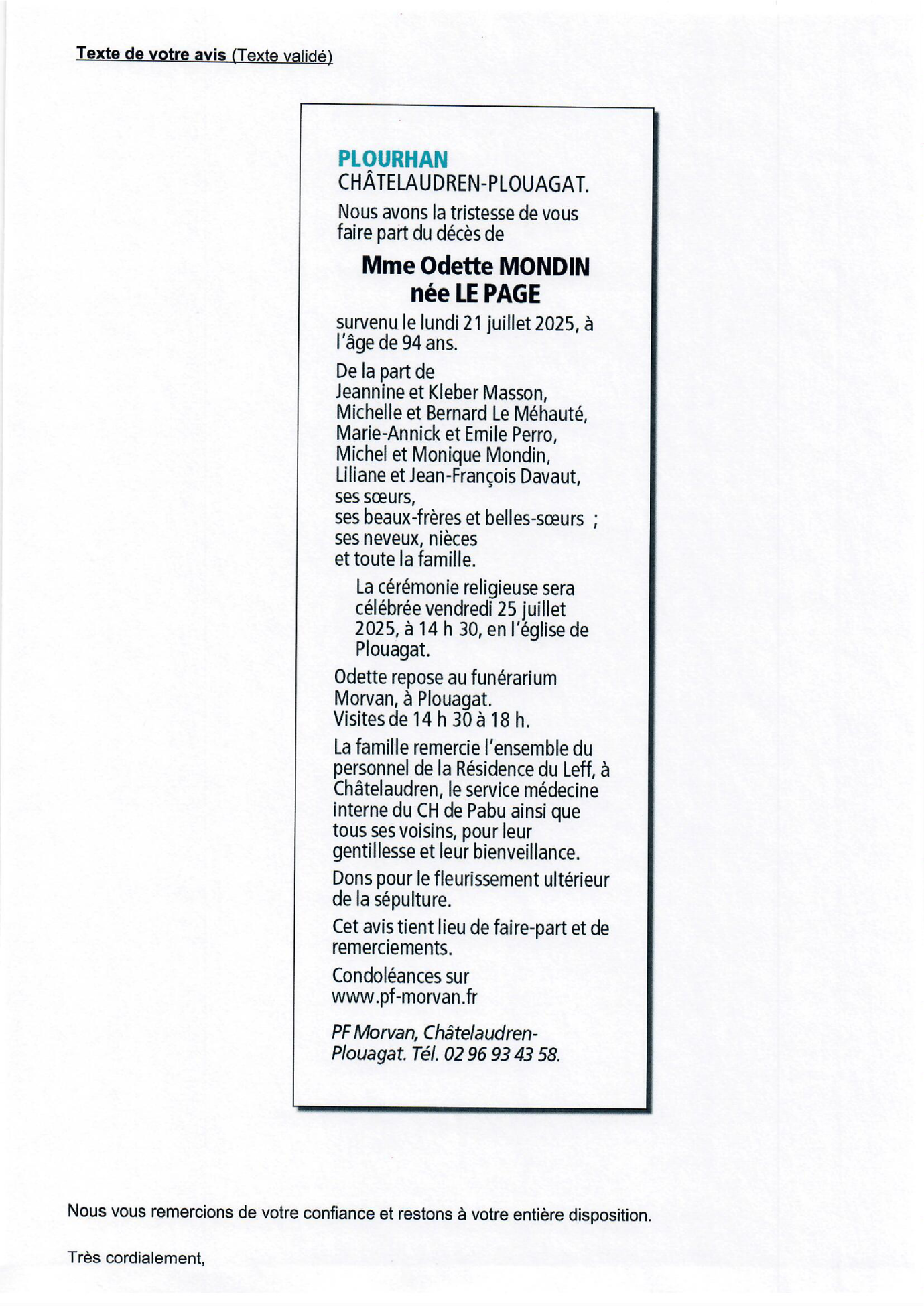 Image Annonce nécrologique