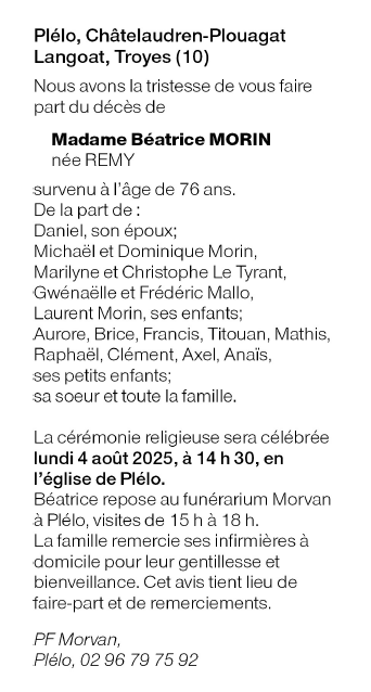 Image Annonce nécrologique