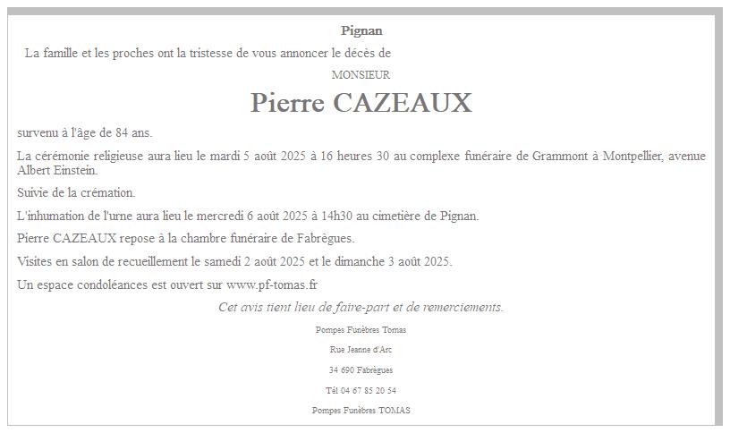 Image Annonce nécrologique