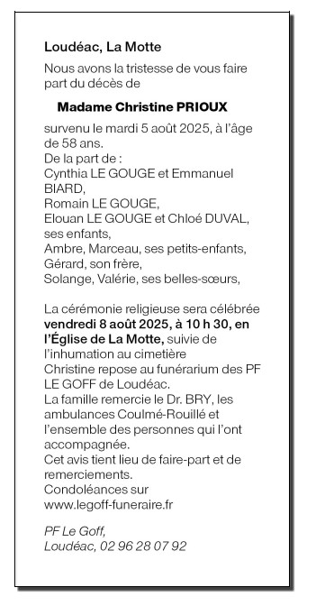 Image Annonce nécrologique