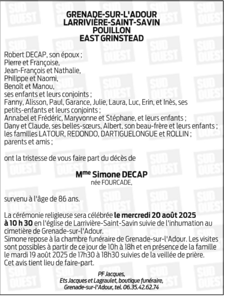 Image Annonce nécrologique