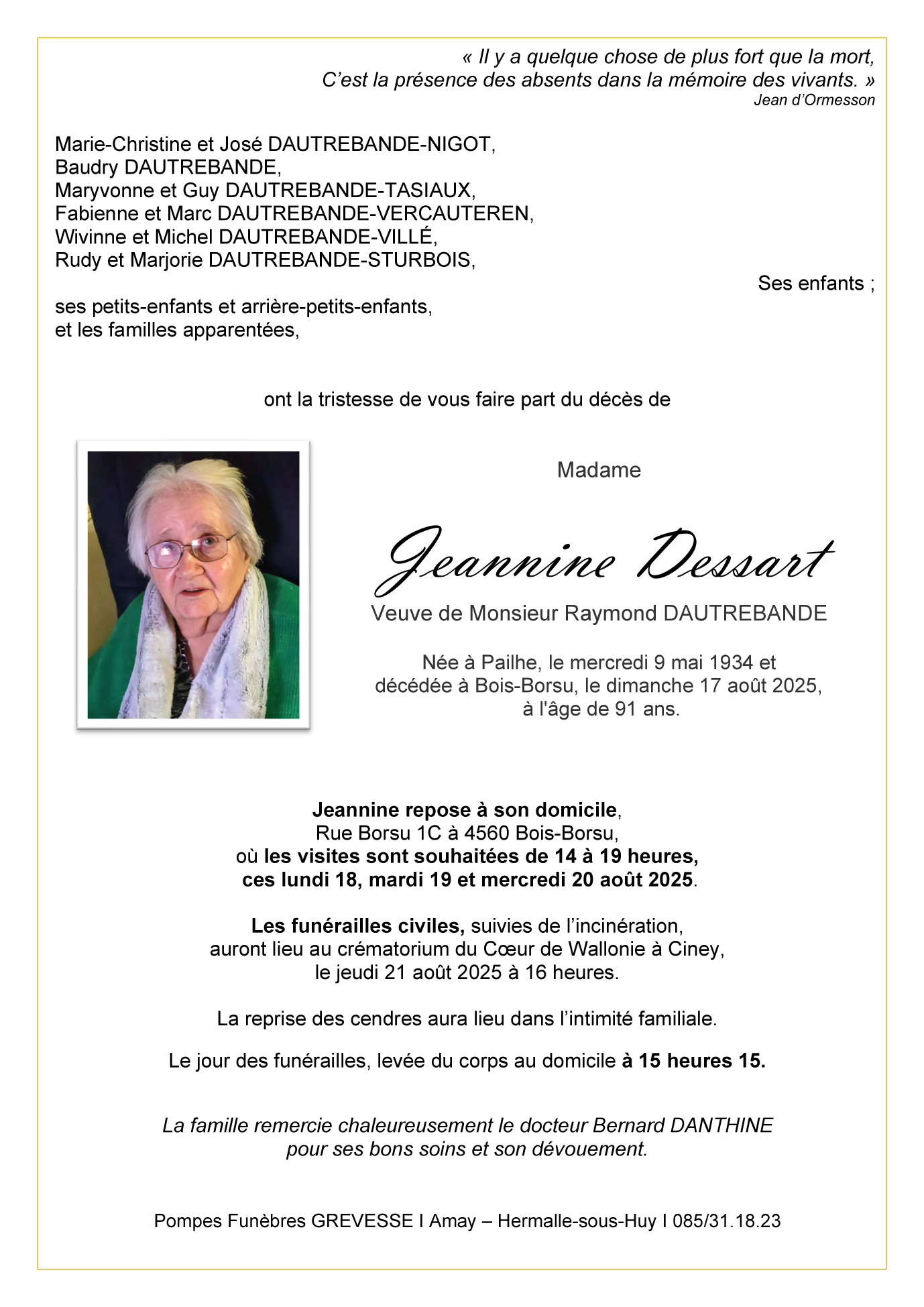 Image Annonce nécrologique