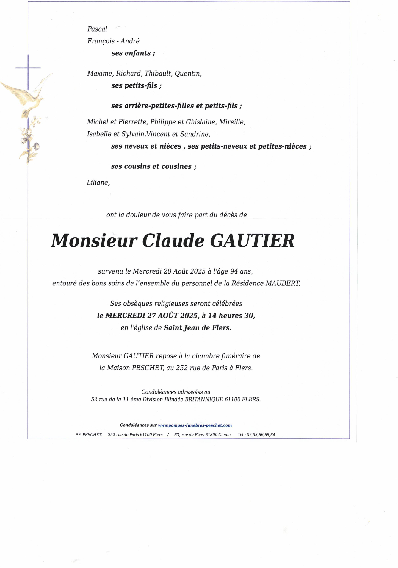 Image Annonce nécrologique