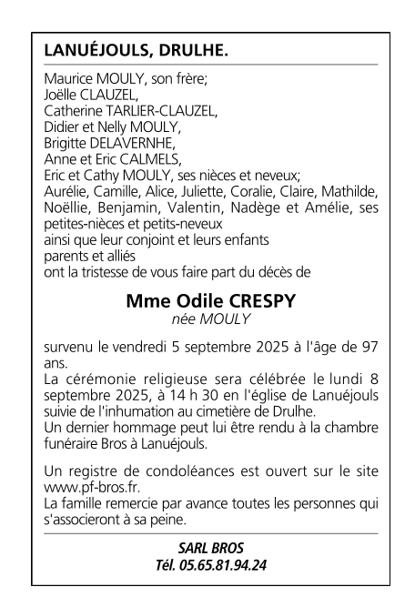 Image Annonce nécrologique