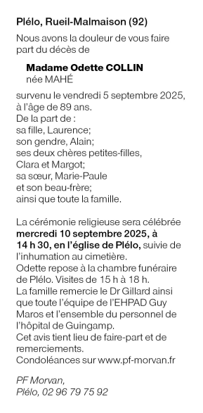 Image Annonce nécrologique