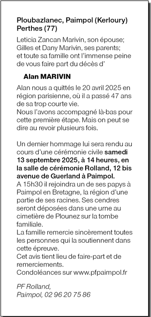 Image Annonce nécrologique