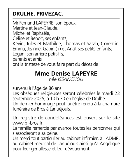 Image Annonce nécrologique