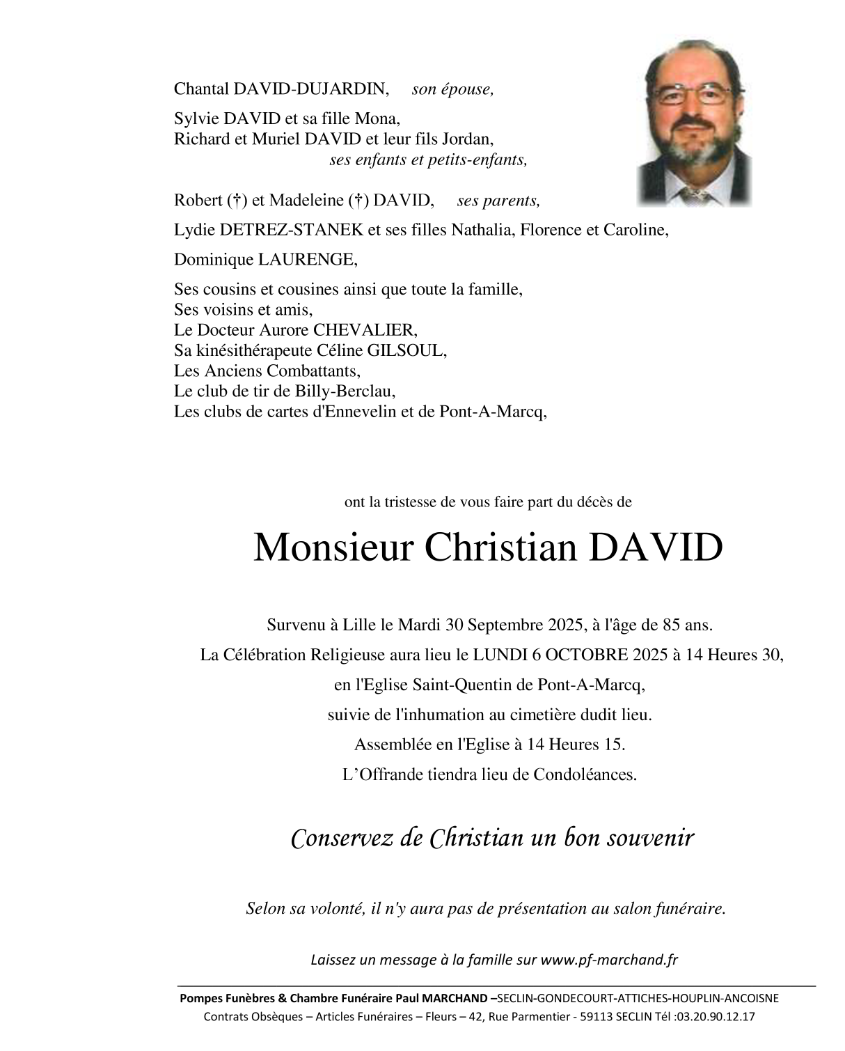 Image Faire-part de Christian
