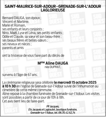 Image Annonce nécrologique