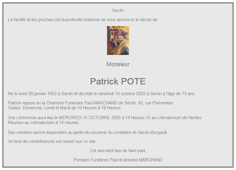 Image Faire-Part de Patrick