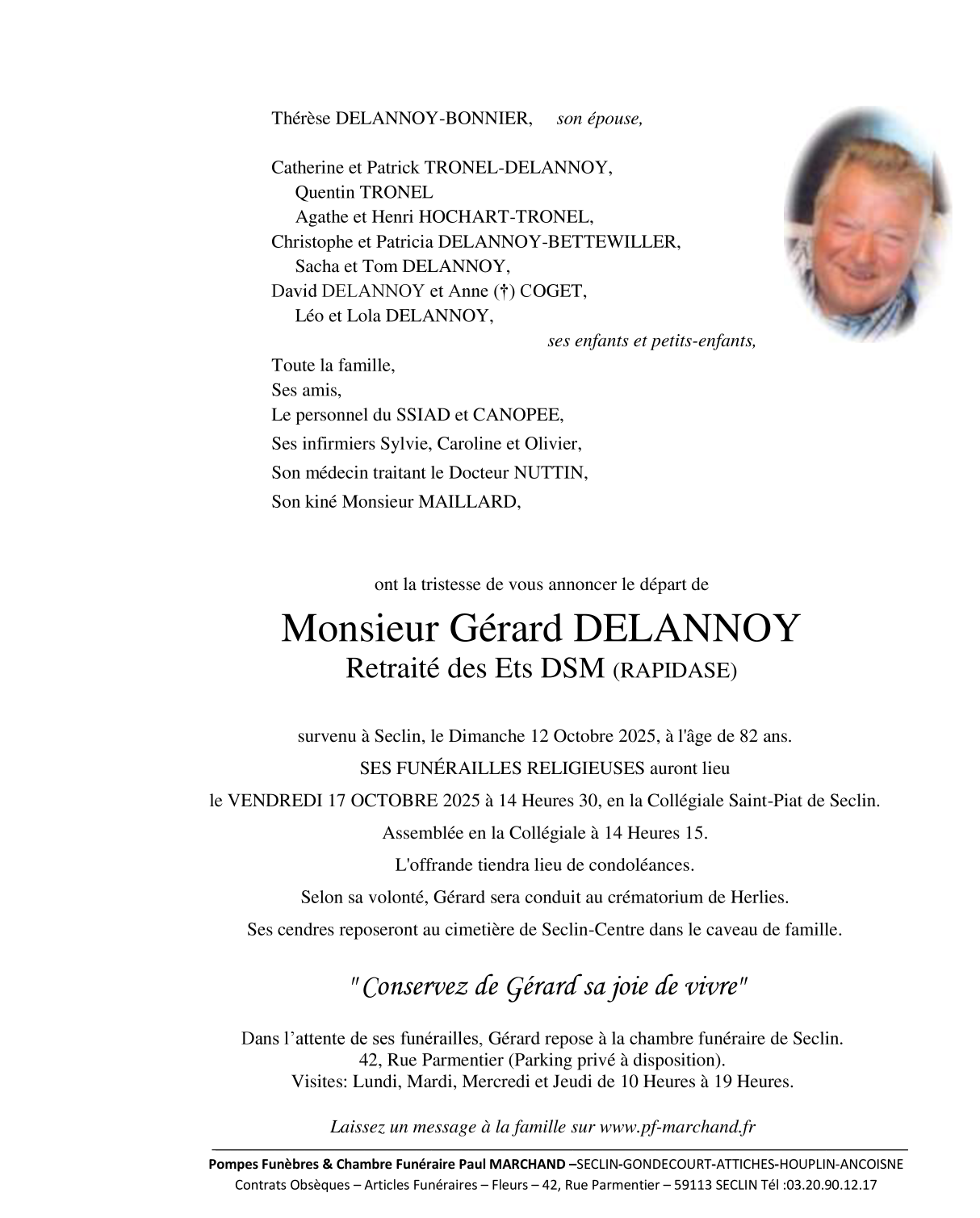 Image Faire-part de Gérard