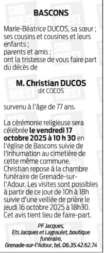 Image Annonce nécrologique