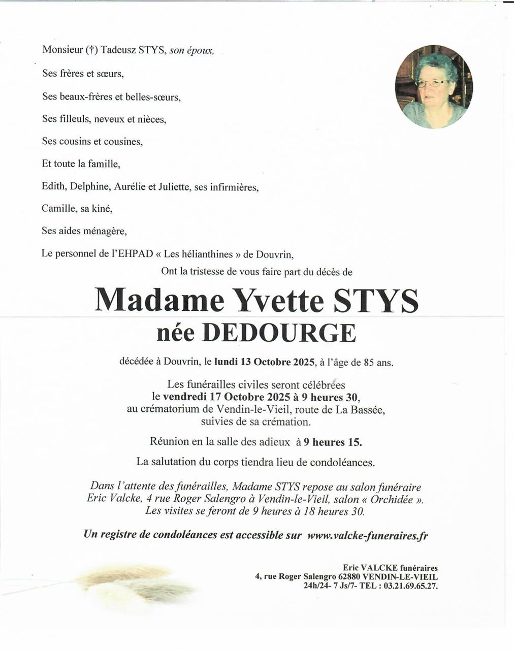 Image Annonce nécrologique