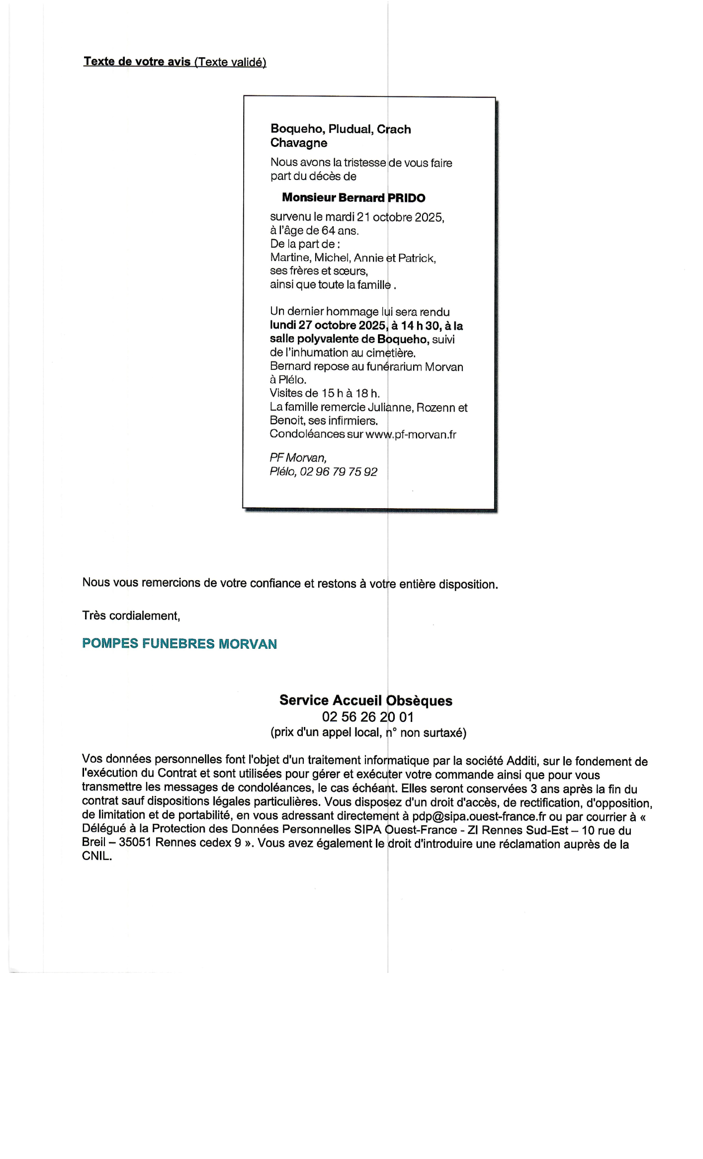 Image Annonce nécrologique