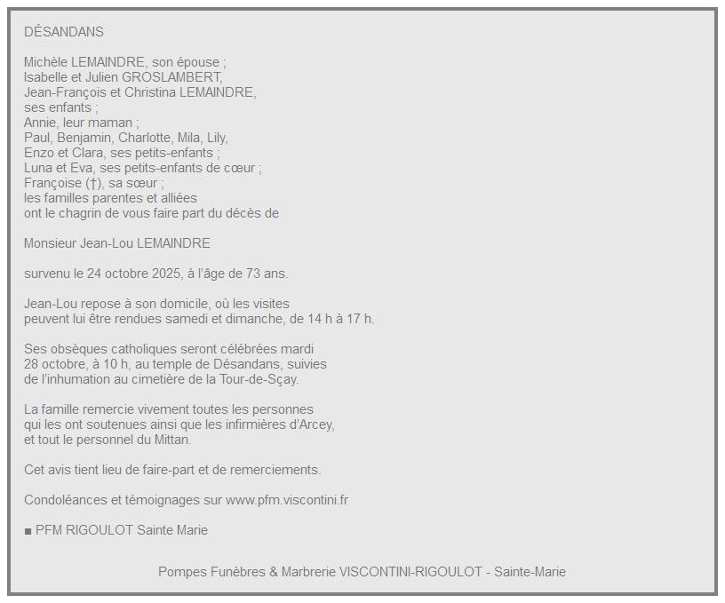 Image Annonce nécrologique