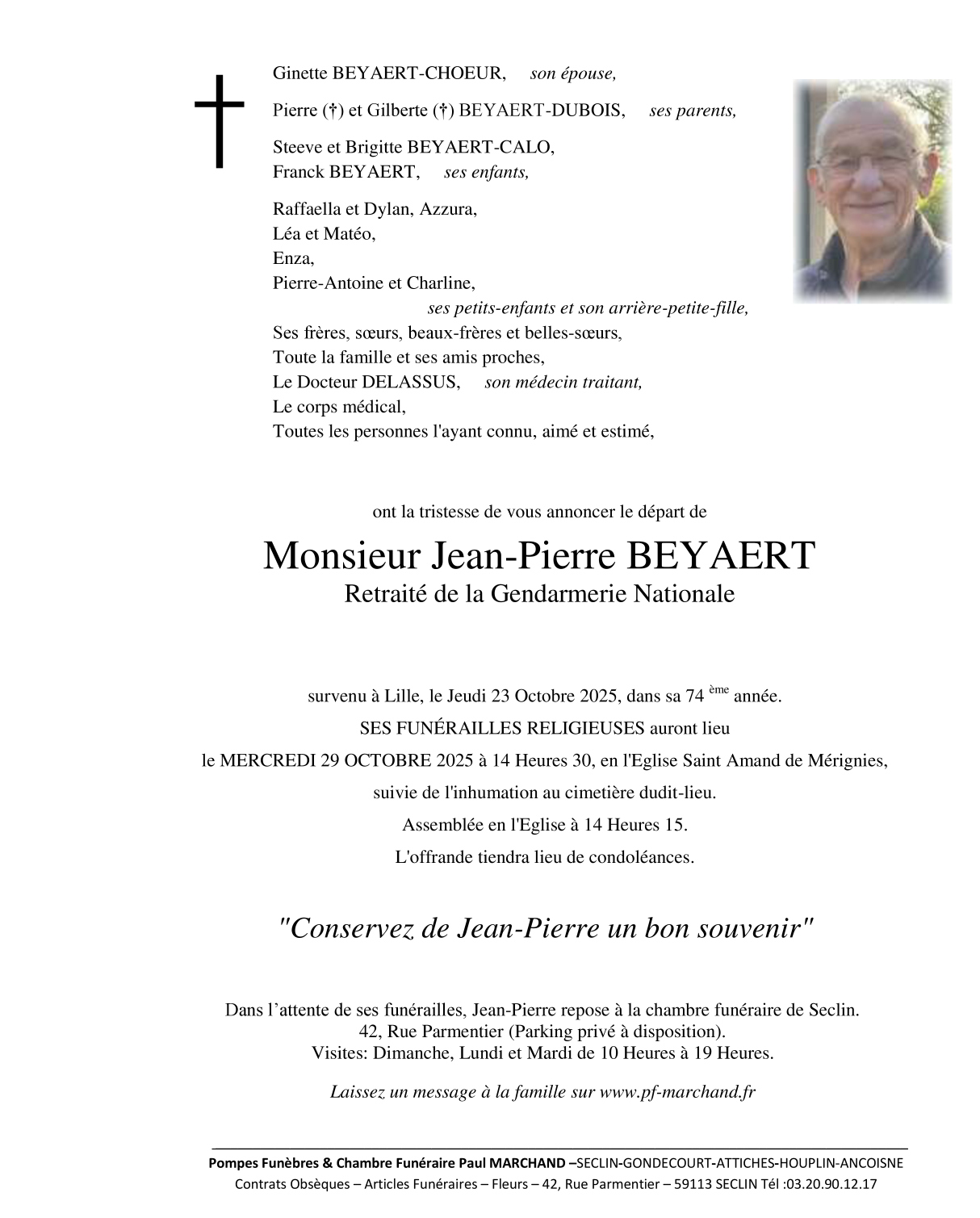 Image Faire-part de Jean-Pierre