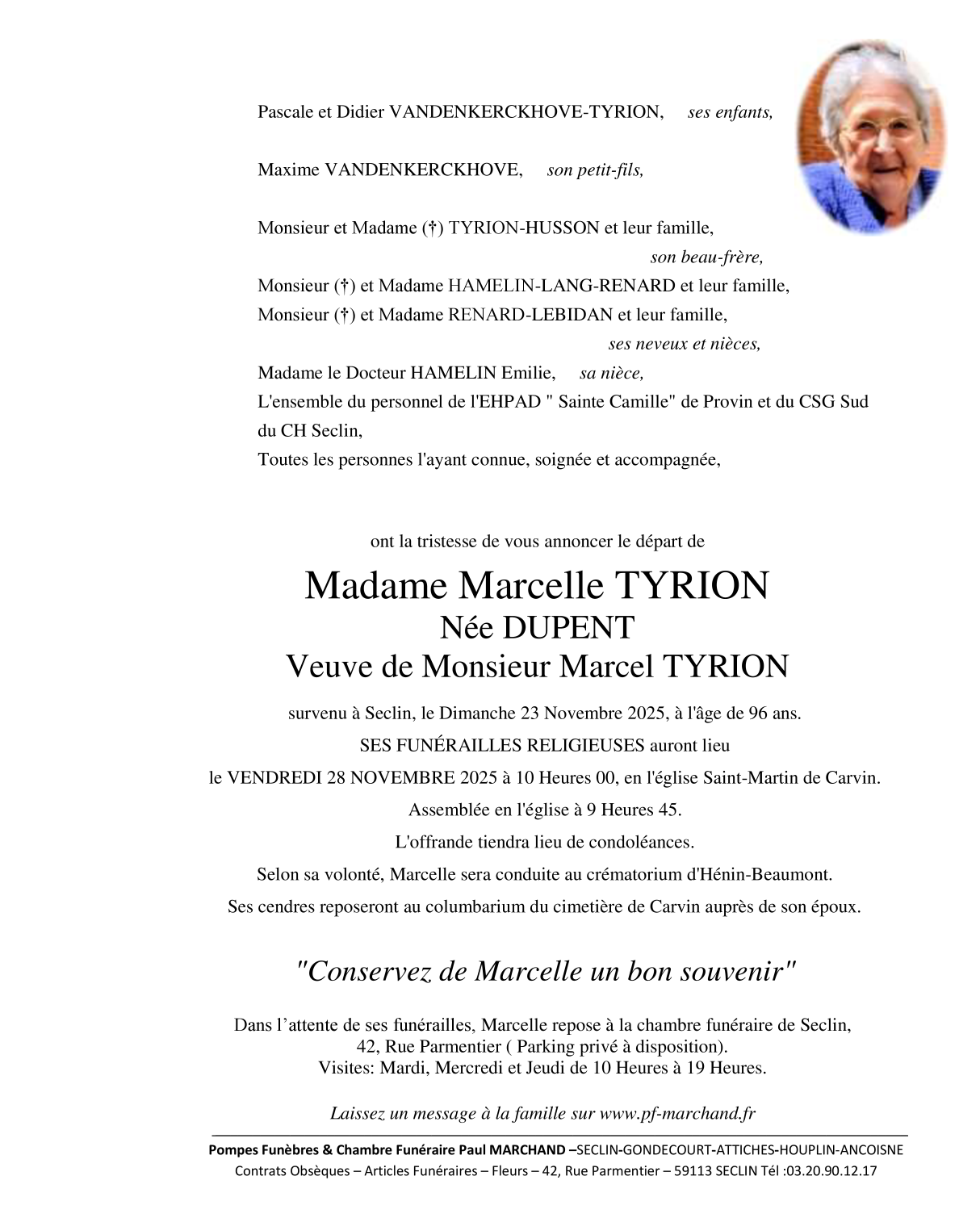 Image Faire-part de Marcelle