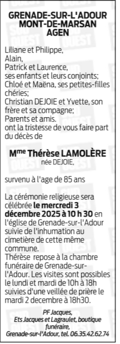 Image Annonce nécrologique