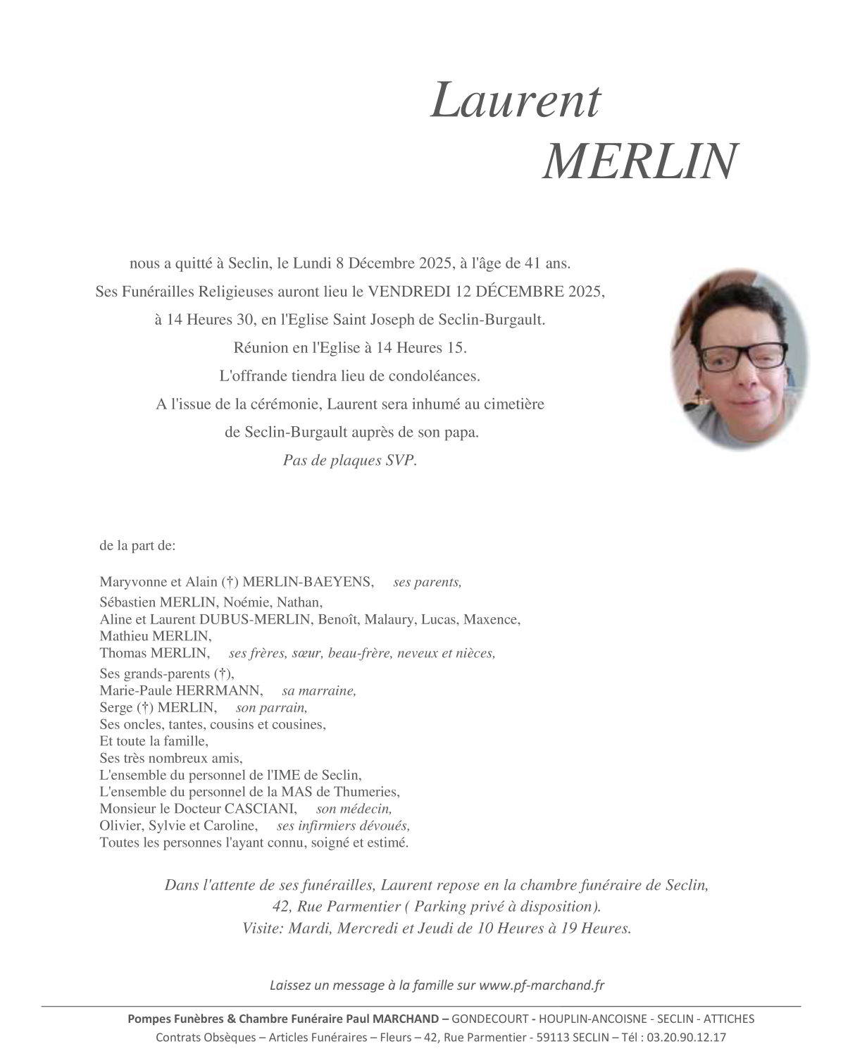 Image Faire-part de Laurent