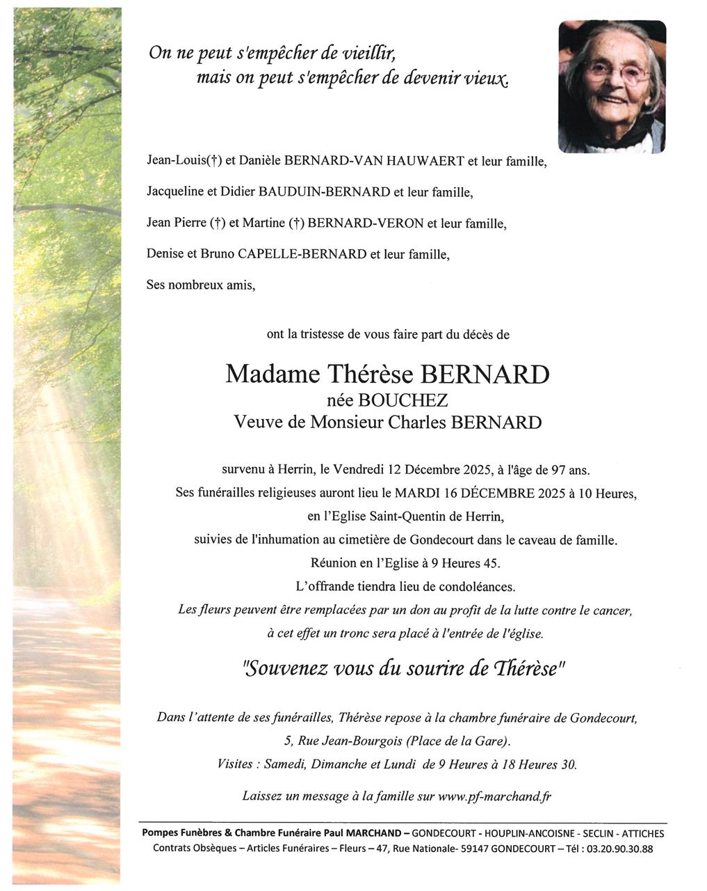 Image Faire-part de Thérèse