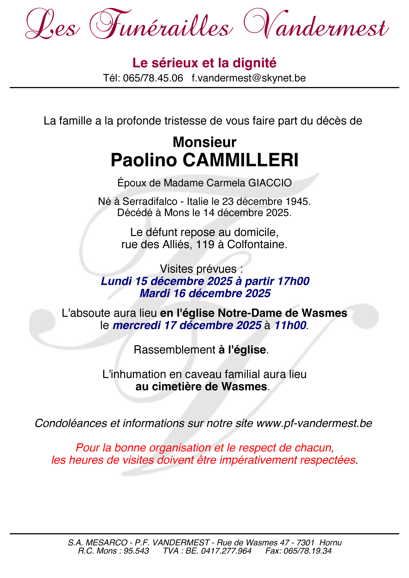 Image Annonce nécrologique