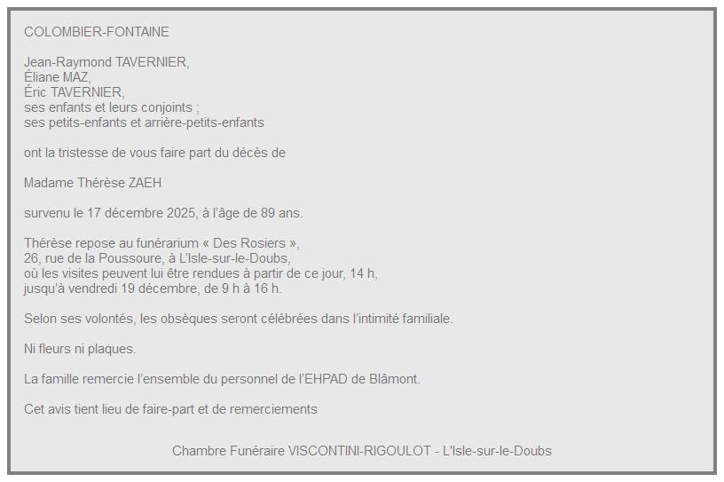 Image Annonce nécrologique