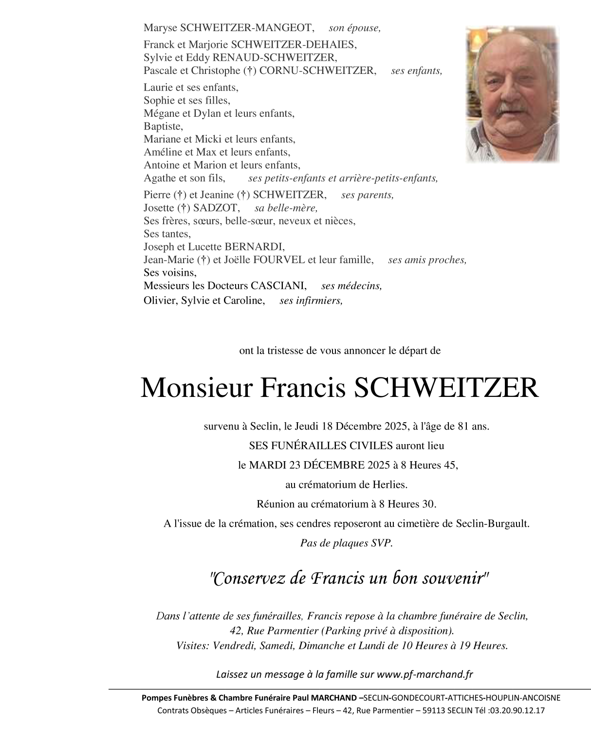 Image Faire-part de Francis