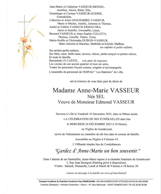 Image Faire-part d'Anne-Marie