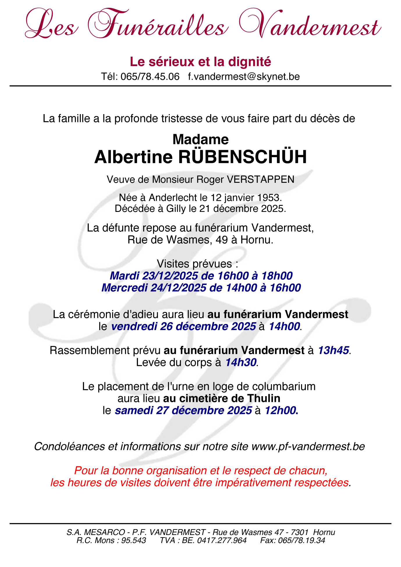 Image Annonce nécrologique